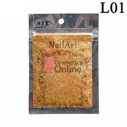 Decor pentru unghii NADP030AA sclipici Laser Holografic Gold